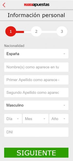 Registro en Marca Apuestas