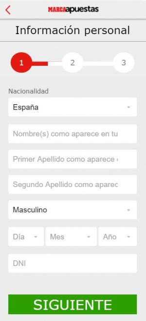 Registro en Marca Apuestas