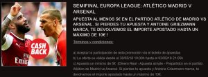 Apuesta segura para el Atlético - Arsenal