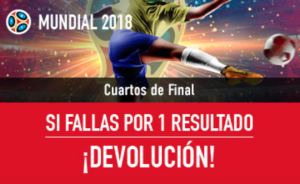 Apuestas cuartos de final del Mundial, en Sportium