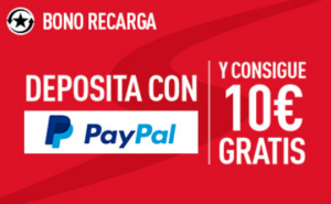 Bono recarga depósitos PayPal Sportium, llévate 10€