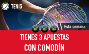 Promoción de apuestas de tenis, comodines Sportium