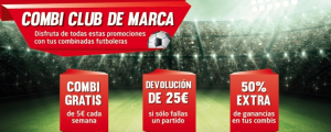 Promoción Combi Club, combinadas en Marca Apuestas