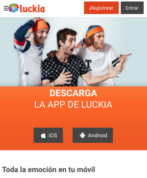 Descargar Luckia app