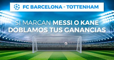 Dobla las ganancias de tus apuestas Barça - Tottenham