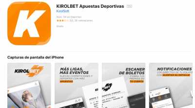 Descargar Kirolbet app desde el App Store