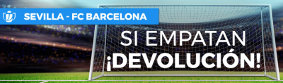 Promocion de Paston para las apuestas Sevilla Barcelona de Copa 