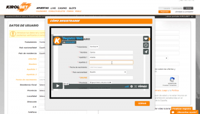 Kirolbet opiniones sobre como registrarte