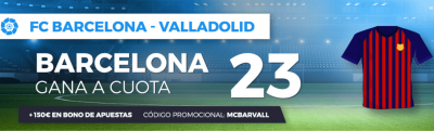 promociones de apuestas deportivas al Barcelona-Valladolid de LaLiga - Megacuota Paston