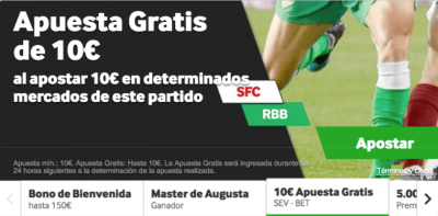 Promo Betway para las apuestas del Sevilla - Betis de LaLiga