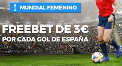 Promo de Paston en las apuestas al mundial femenino: 3€ por gol de España