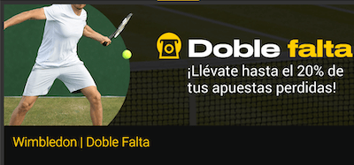 Promo doble falta de Bwin en las apuestas de Wimbledon 2019