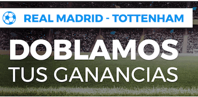 Dobla ganancias en las apuestas del Real Madrid vs Tottenham con Paston