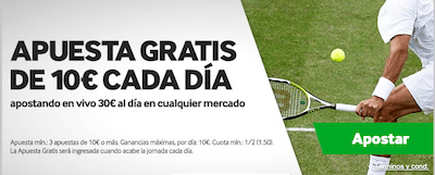 Promocion de Betway para las apuestas en vivo en Wimbledon 2019