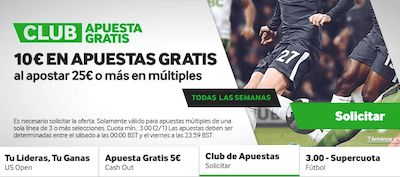 Promo Club Apuestas de Betway para el Villarreal Real Madrid