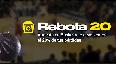 Promo Rebota 20 para las apuestas al mundial de baloncesto 2019 - Bwin