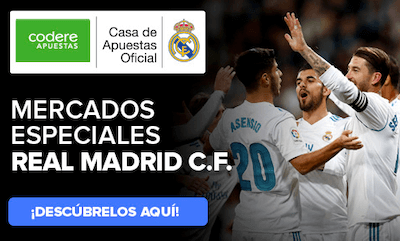 Apuestas al Real Madrid en Codere Apuestas