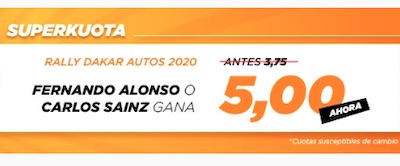 Superkuota de Kirolbet en apuestas a ganador del Dakar 2020