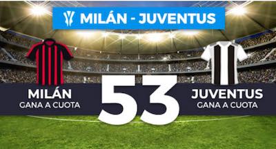 Megacuota de Paston en apuestas al Milan vs Juventus | Coppa Italia