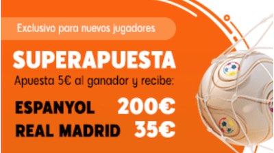 Cuotas mejoradas en las apuestas al Espanyol - Real Madrid