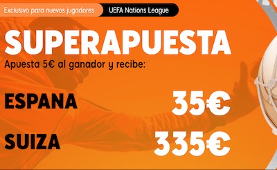 Superapuesta en tus cuotas al España vs Suiza de la Nations League