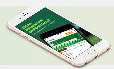 App de Sisal de apuestas deportivas, disponible para movil android e iOS