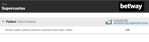 apuestas inter milan en Betway