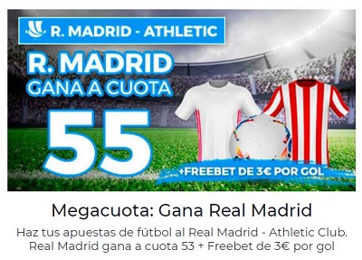 mejor cuota Real Madrid Athletic en Paston