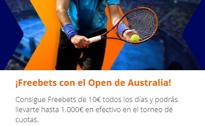 Gana 1000 euros con tus apuestas al Open de Australia en Betsson