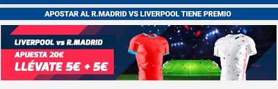 Tus apuestas al Liverpool Real Madrid tienen premio en Betfred