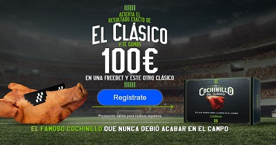 Haz tus apuestas al Real Madrid vs Barcelona y aprovecha la promo de codere