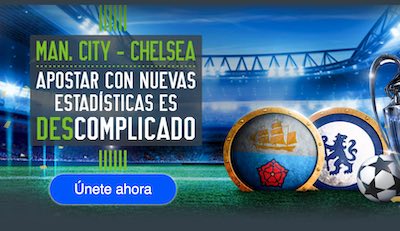 Apostar es descomplicado con las cuotas al Manchester City vs Chelsea en Codere