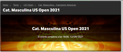 Disfruta de las apuestas al US Open 2021 en Betway