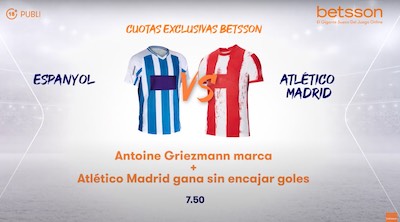 cuota de apuestas para Atletico Athletic Bilbao