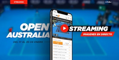 Vibra en directo con el Open de Australia y los streamings de Kirolbet