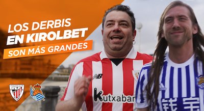 Descubre las cuotas al derbi Athletic vs Real Sociedad en Kirolbet