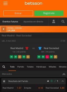 Comparativa de cuotas y pronostico para el Real Madrid vs Real Sociedad de LaLiga