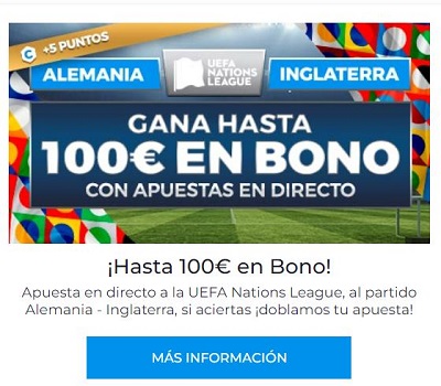 Analizamos las mejores apuestas de Pastón para el Alemania vs Inglaterra de UEFA Nations League