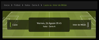 Revisamos las mejores cuotas para el Lazio vs Inter de Serie A