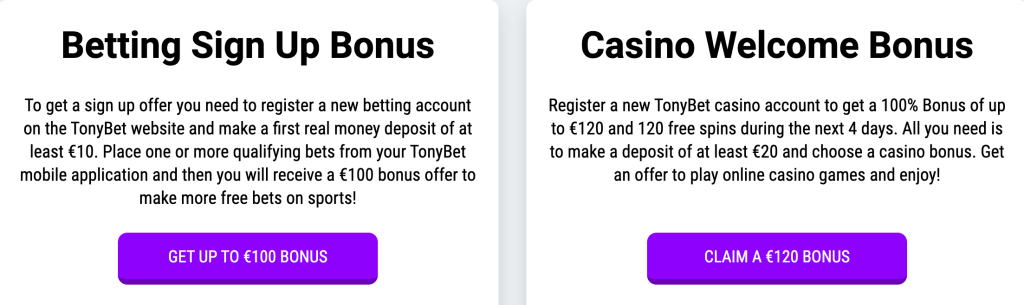 bonos de bienvenida tonybet