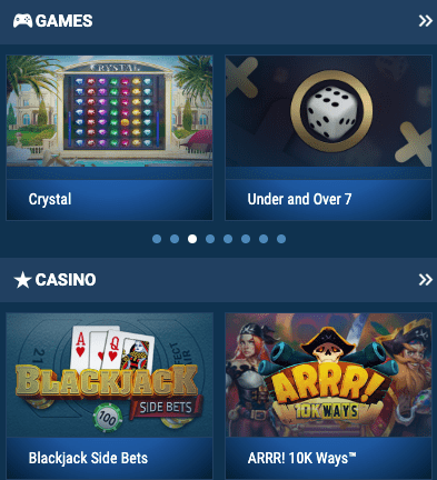 juegos y casino en 1xbet