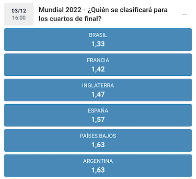 eliminatorias mundial 1xbet apuestas y cuotas