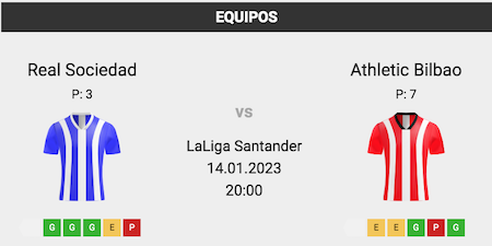 real sociedad vs athletic club en versus