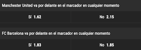 apuesta en bwin manchester united vs barcelona