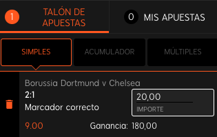 resultado exacto entre borussia dortmund y chelsea