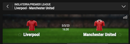 pronostico liverpool vs manchester united cuotas bwin